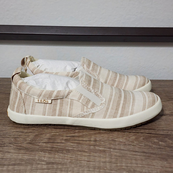 Taos Dandy Women's Casual Comfort Slip-On Shoes Sneakers Size 6 Beige - Picture 3 of 8